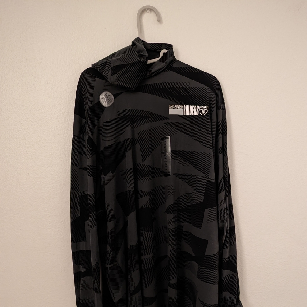 Nwt Nike Raiders LS Training Hoodie shirt top XXL men's grey black